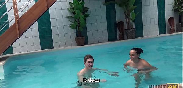  HUNT4K. Couple wants to relax in spa of hunter who adores fucking